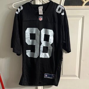 NFL la raiders Black Jersey with Silver Tag